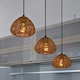 image 5 of Osram Decor Paper Drop Pendant Linear Ceiling Light 3 X E27 Beige Cream