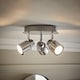 image 2 of ValueLights Benton Chrome IP44 Round Adjustable Ceiling Light | Chrome