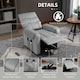 image 6 of HOMCOM Power Lift Chair, Rise and Recliner Chair with Remote Control, Grey | Grey