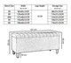 image 3 of 137cm Lined Upholstered Ottoman Storage box - Black Plush Velvet Blanket Storage Box with Wooden Legs