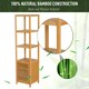 image 5 of HOMCOM 140 cm Storage Unit Freestanding Cabinet w/ 3 Shelves