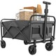 image 1 of Outsunny 62L Festival Trolley, 120kg Heavy Duty Folding Trolley Cart, Grey