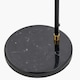 image 9 of Black and Brushed Brass Task Floor Lamp Black | Gold