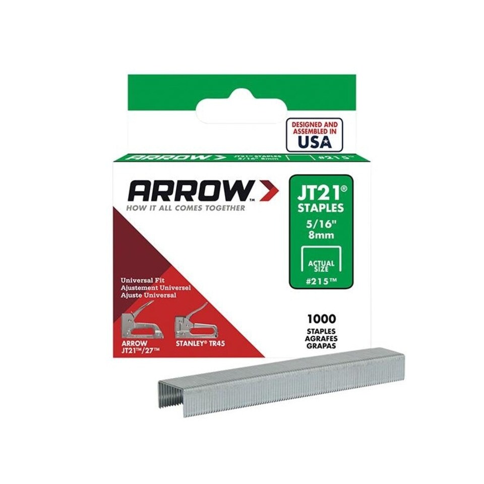 Arrow Jt21 Staples - Multi Colour - 8mm