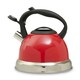 image 2 of Interiors by Premier 3000ml Red Whistling Kettle, Durable Stainless Steel Stovetop Kettle With Whistle & Cool Touch Handle