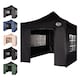 image 1 of Maximus 3 x 3m Heavy Duty Pop up Gazebo With Removable Sides | Black | Black