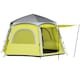 image 1 of Outsunny Instant Camping Tent, 4 Person Easy Setup Dome Tent | Yellow | Yellow | 2.8L x 2.4W x 1.55H m