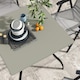 image 6 of Outsunny Garden Dining Table w/ Umbrella Hole, Dining Table for 4, Grey