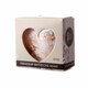 image 3 of Amelia Art Glass Hanging Friendship Birthstone Heart Ornament April