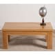 image 2 of Dakot Chunky Oak Large Coffee Table for Living Room | Brown | Light Oak