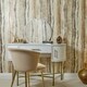 image 2 of Oslo Wallpaper in Cream and Mocca with Gold Metallic | Brown | Brown, Cream, Gold | 53cm x 10m