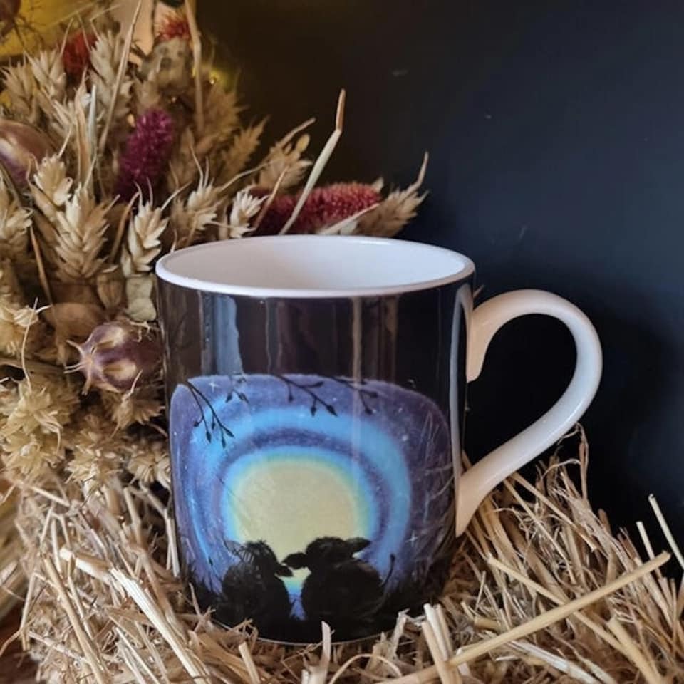 image 1 of Lucy's Farm Moonlit Moo Cow Regular Mug