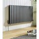 image 1 of 600mm (H) x 630mm (W) - Anthracite Horizontal Radiator (Berlin) - Double Panel - (0.6m x 0.63m) - Depth 70mm