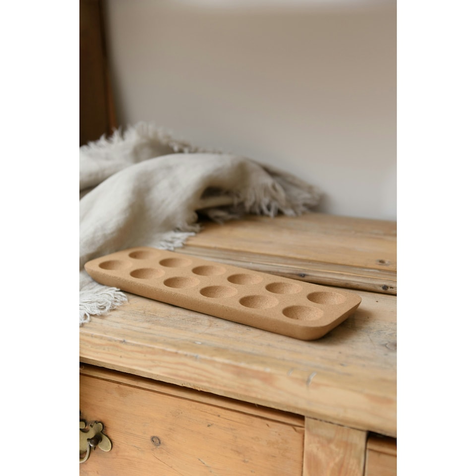 image 1 of KitchenCraft Egg Holder Wood Cork 12 Hole