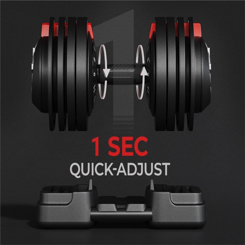 image 1 of Yaheetech 3kg-24kg Adjustable Dumbbell