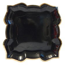 Lotus Large Party Plates (10pk) - Ebony (Black) | Black | Black | 30 | 10