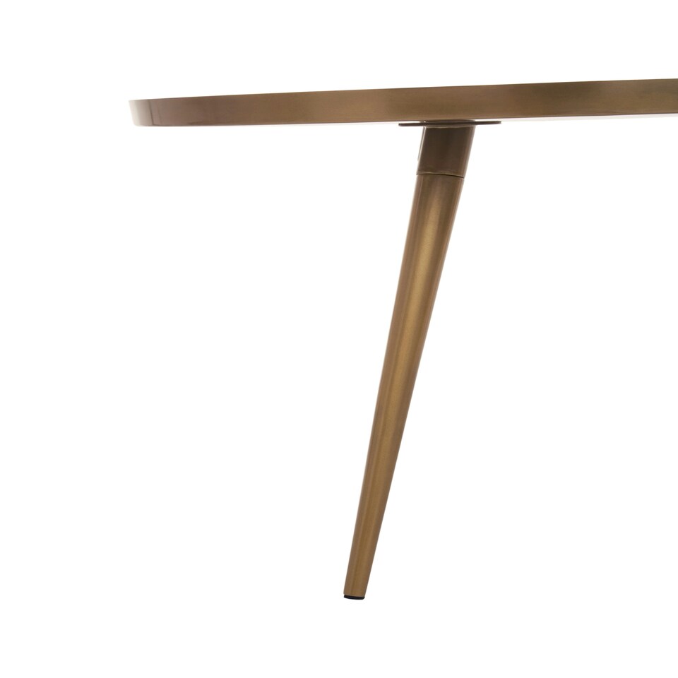 image 1 of Amira Blue Enamel Nest Of Two Tables. Blue