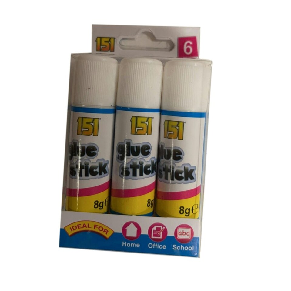 image 1 of Pack of 6 8g Art and Crafts Glue Sticks