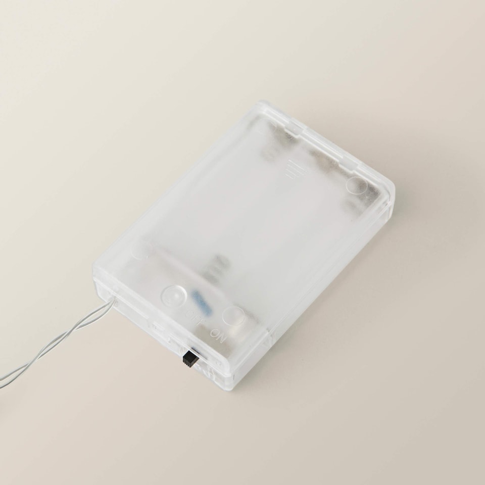 image 1 of ValueLights String Lights Mirror Silver String Light and Integrated LED 1W Warm White 1000K Bulb