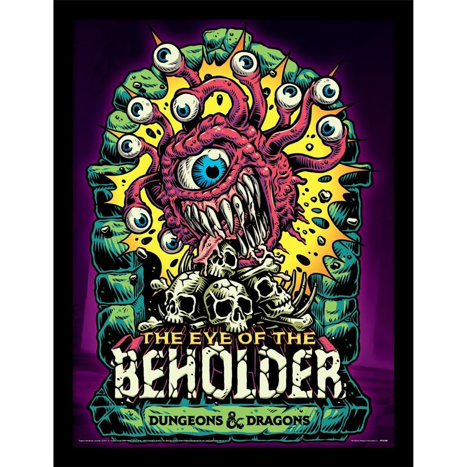Dungeons & Dragons (The Eye Of The Beholder) Framed 30x40cm Print