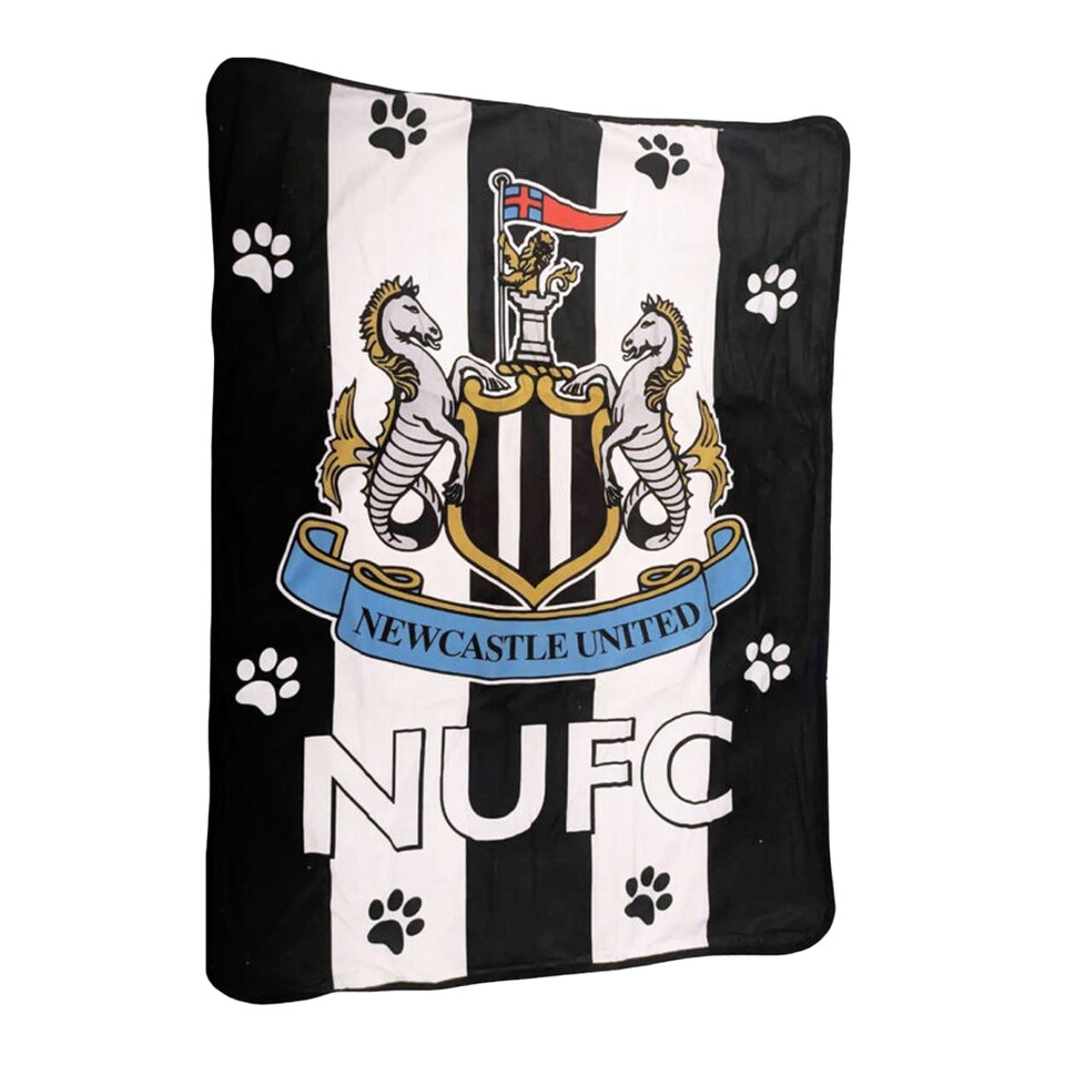 image 1 of Newcastle United FC Dog Blanket | Black | Black/White | One Size | 1