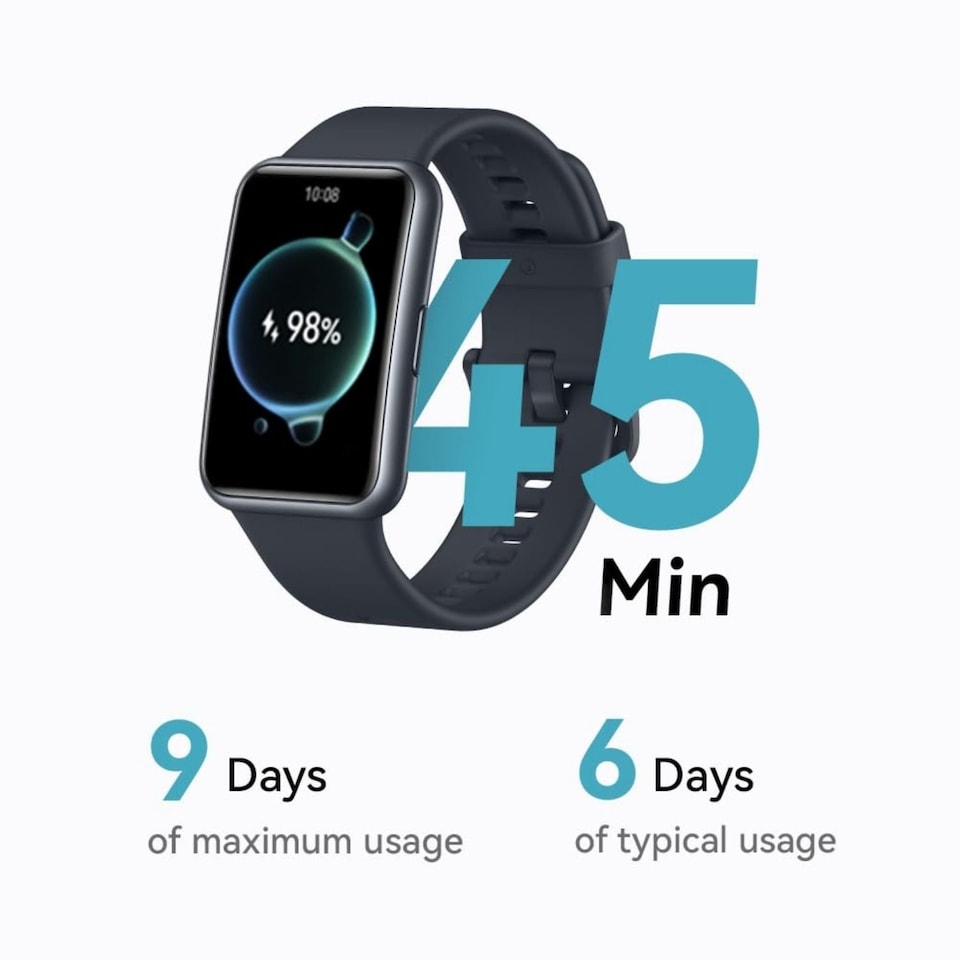 image 1 of Huawei Watch FIT SE AMOLED Black Smartwatch