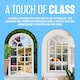 image 6 of Window Style Mirror Living Room Decor Hallway Home Panel Wall Glass 70cm Garden