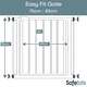image 3 of Bettacare Easy Fit Gate, 75cm - 83cm, White, Pressure Fit Stair Gate, Baby Gate for Doors Hallways and Spaces