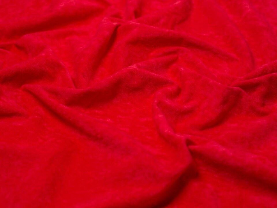 Minerva Core Range Red Faux Suede Suedette Fabric for Dressmaking, 150cm / 59" Wide - per metre