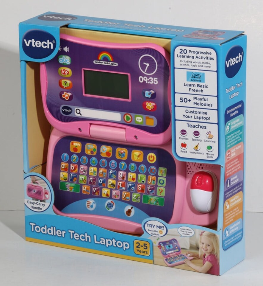 image 1 of VTech Toddler Tech Laptop pink