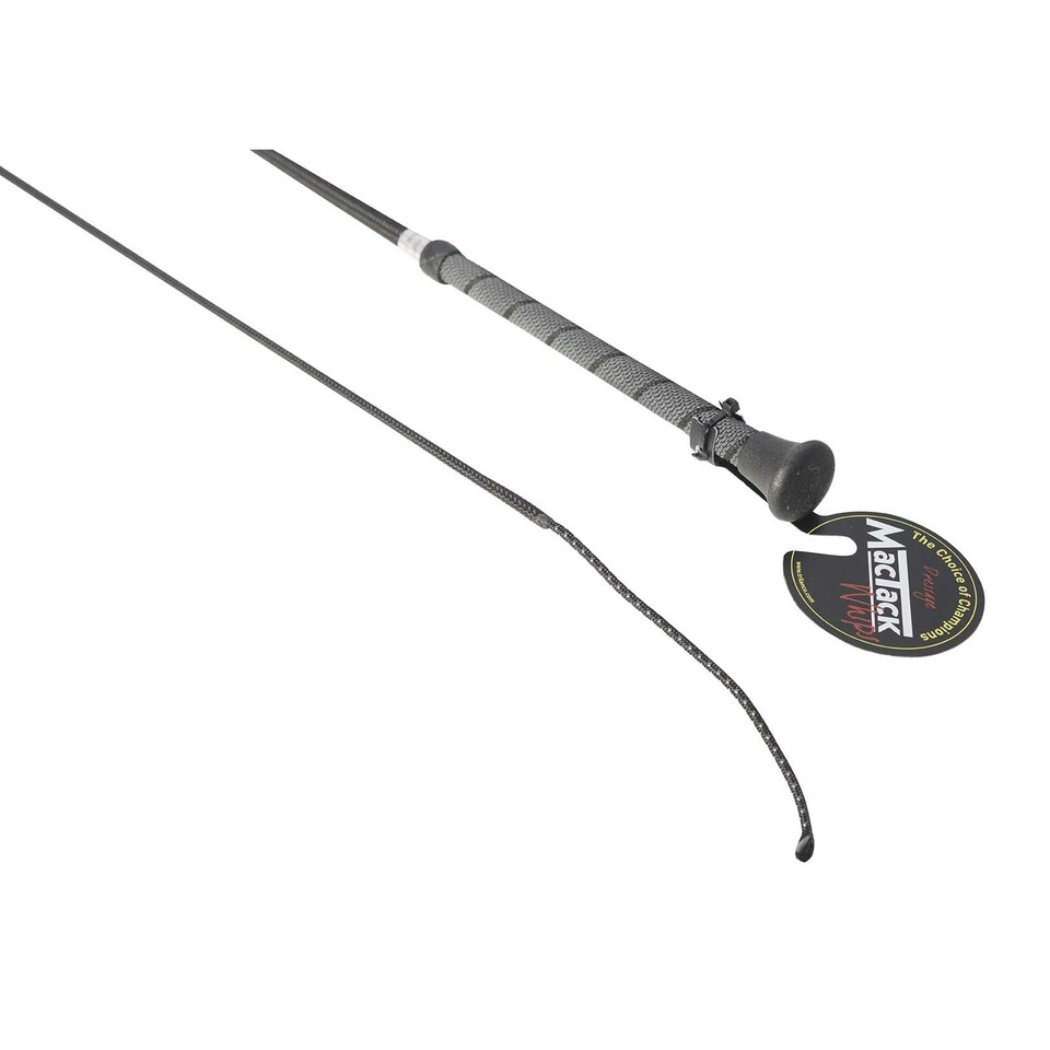 image 1 of MacTack Dressage Whip With Twisted Handle - Black - 39 inches