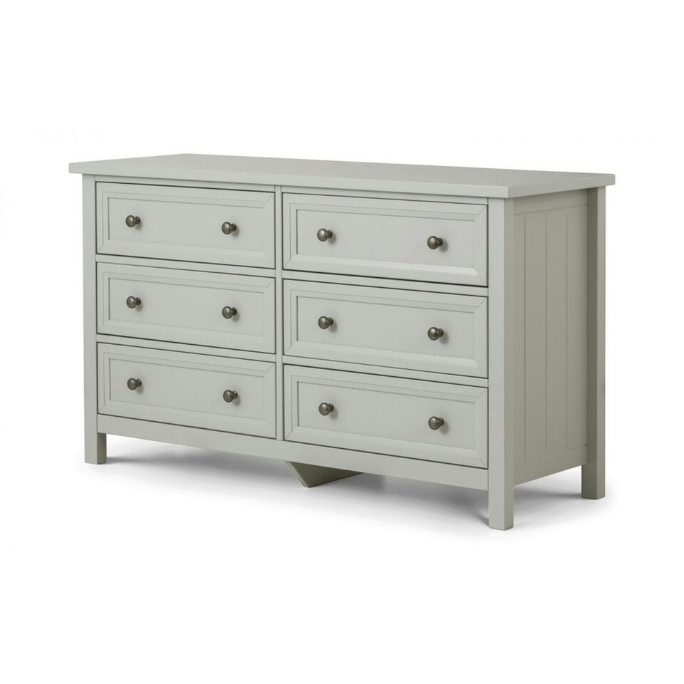 image 1 of Premier Dove Grey 6 Drawer Wide Chest