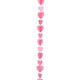 image 1 of Pink Hearts Balloon Tail 125cm