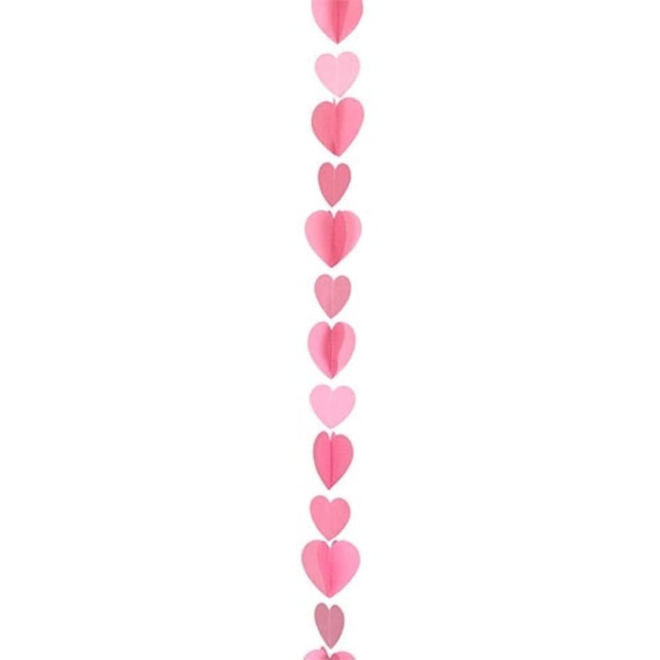 image 1 of Pink Hearts Balloon Tail 125cm
