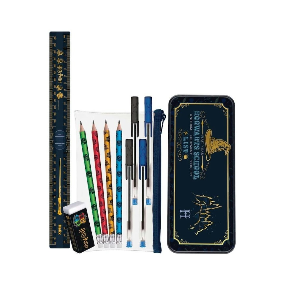 image 1 of Harry Potter Stationery Set by Helix includes Geometry Set | Multi