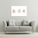 image 2 of Beige watercolour Illustration and gold elements (Canvas Print) 77 x 51 x 4cm