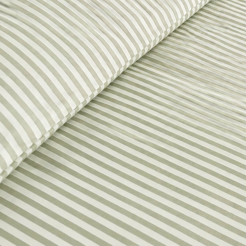 image 1 of Martex Studio Edition Green Pinstripe Duvet Cover Set - Double
