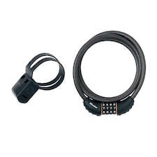 Master Lock Black Braided Steel Combination Cable 1.8m X 10mm - Multi Colour - One Size