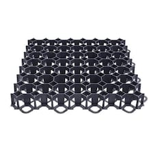 True Products TrueGrid Ground Reinforcement Grids Gravel Grass Paving Car Park Drive Path 4 Pack 1sqm approx Black