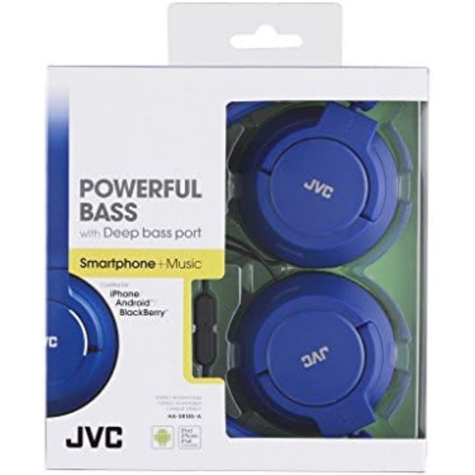 image 1 of JVC Lightweight Foldable Headphone with Microphone