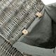 image 5 of Set of 2 Antique Wash Square Laundry Basket with Grey Sage Lining | Grey | Grey