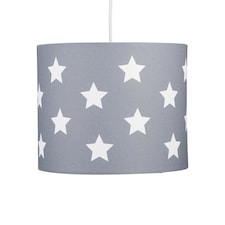 Grey with White Stars 25cm Light Shade | Grey | Medium | 1