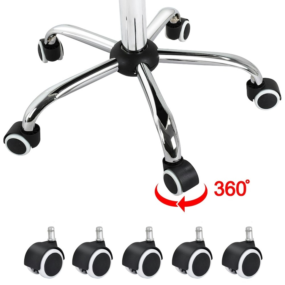 image 1 of Yaheetech PU Leather Height Adjustable Office Chair Mid-Back