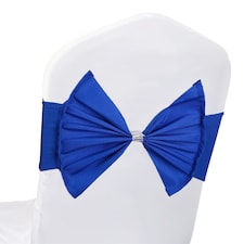 Chair Bow Sashes, Elastic Spandex Stretch Chair Ties with Buckle - 1pc