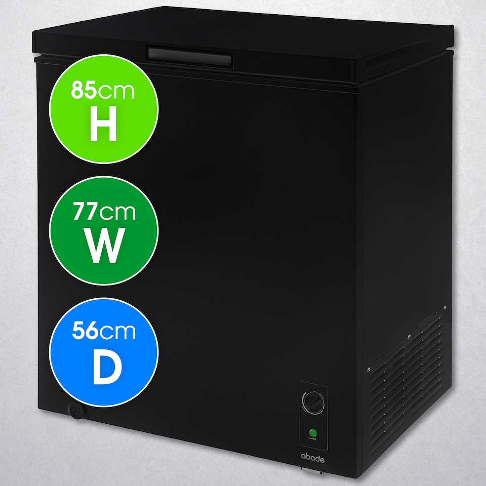 image 1 of Abode A198CF0E1B Chest Freezer 198L Black Suitable for Garages & Outbuildings