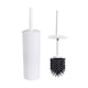 image 1 of Nicoman Turbular White Toilet Brush & Holder With Silicone Head