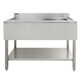 image 4 of KuKoo Commercial Sink & Pre-Rinse Tap - Left Hand Drainer Silver
