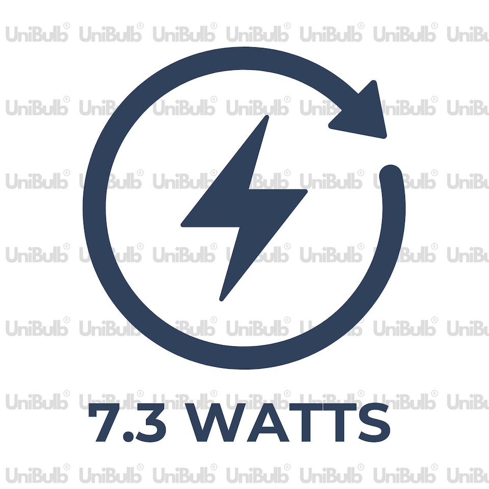 image 1 of UniBulb LED GLS B22 806lm 7.3W 3000K (Warm White) Light Bulb - Pack of 3 | White | Warm White | 3