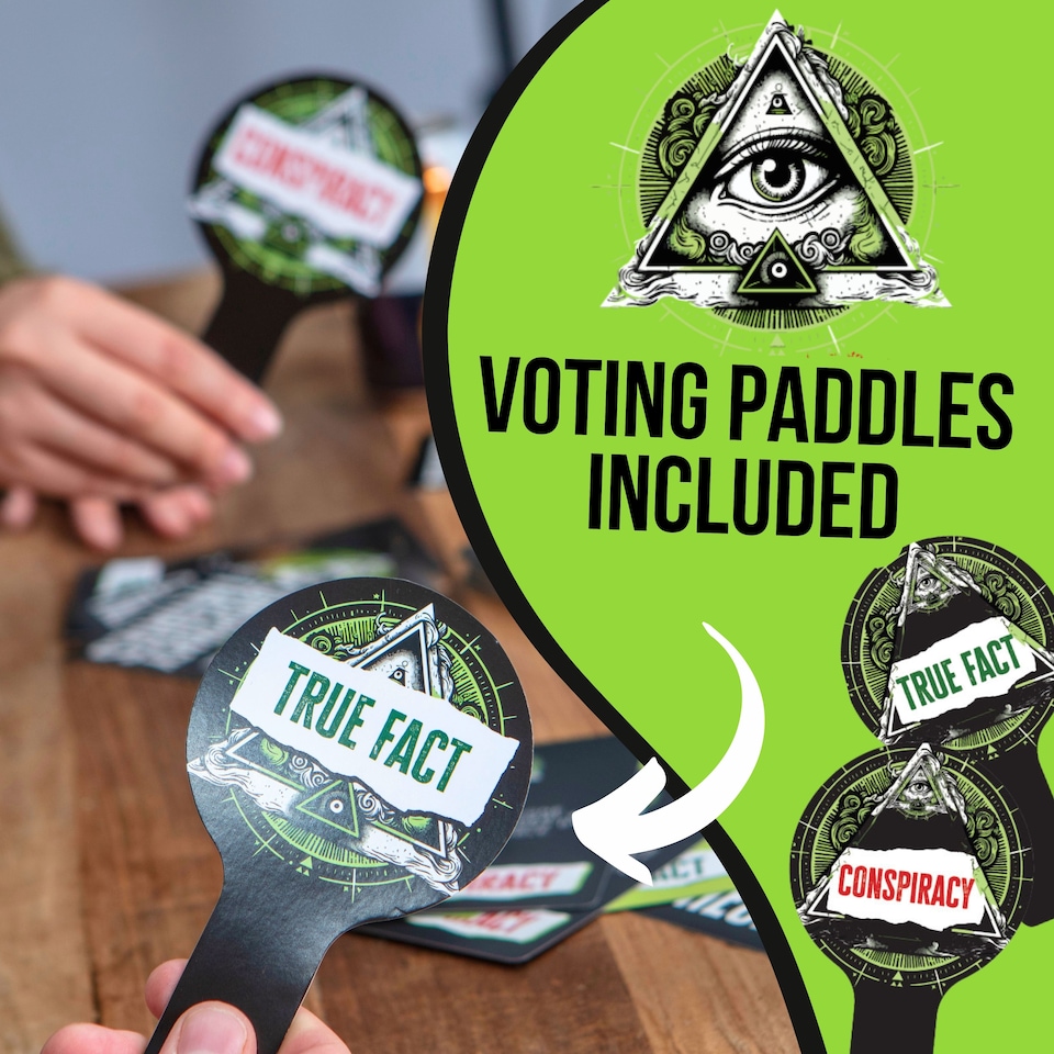 image 1 of Conspiracy Theories Card Game - Adult Games