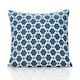 image 1 of Berkeley Geometric Chenille 45cm x 45cm Teal Cushion Set of 4 | Blue | Cream & Beige | 45cm x 45cm x 10cm | 4